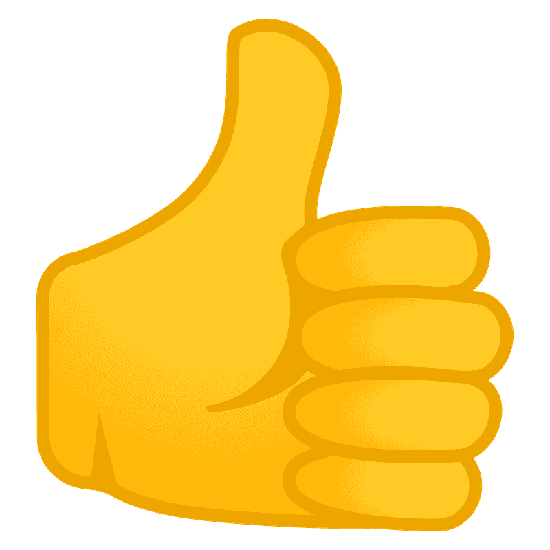 thumbs up emoji clipart md